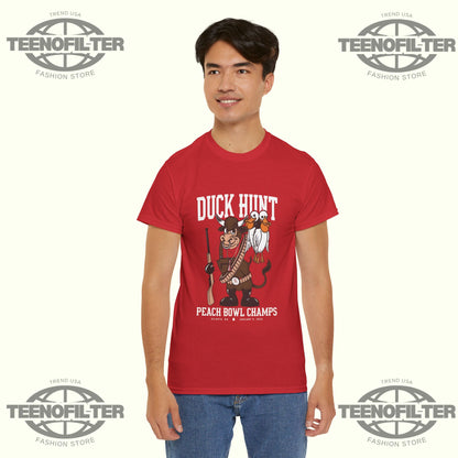 Duck Hunt Peach Bowl Champs T-Shirt – Viral Tee for College Football Fans & Duck Hunt Lovers - Tee No Filter