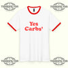 Yes Carbs Ringer T-Shirt – 1970s Athletic Aesthetic Inspired by Harry Styles - Tee No Filter