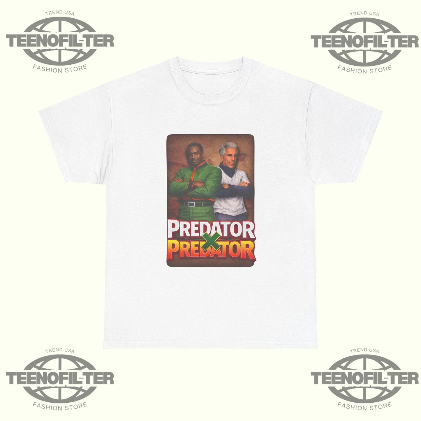 Epstein And Diddy Predator X Predator T-Shirt - Tee No Filter