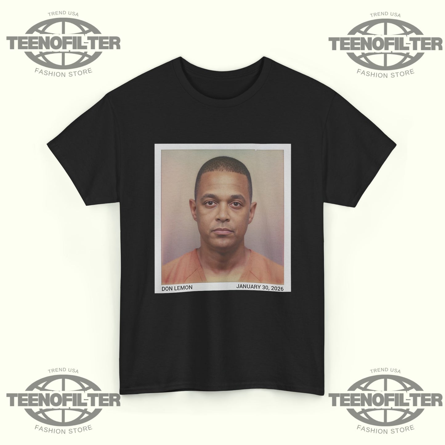 Don Lemon Mugshot Energy T-shirt - Tee No Filter