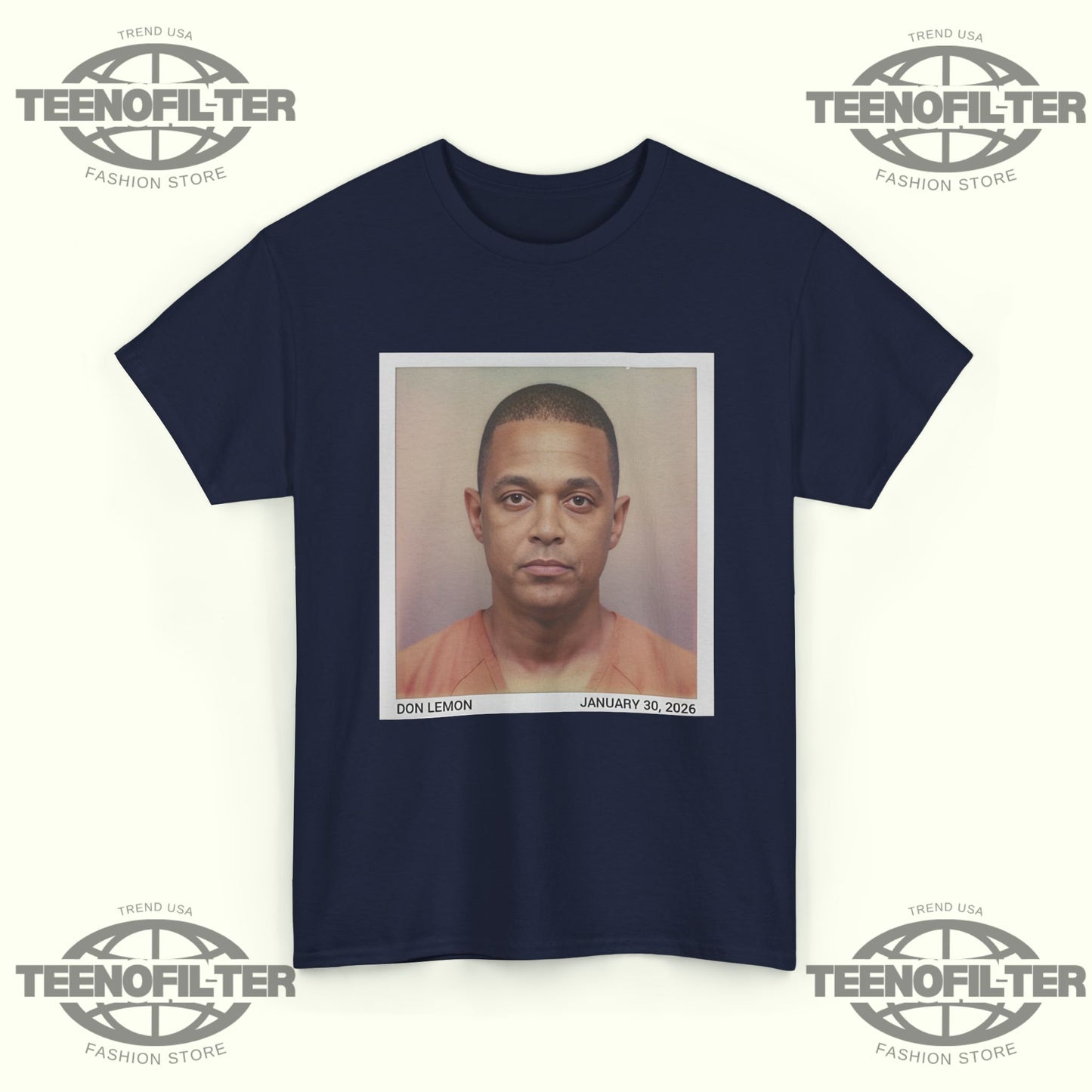Don Lemon Mugshot Energy T-shirt - Tee No Filter