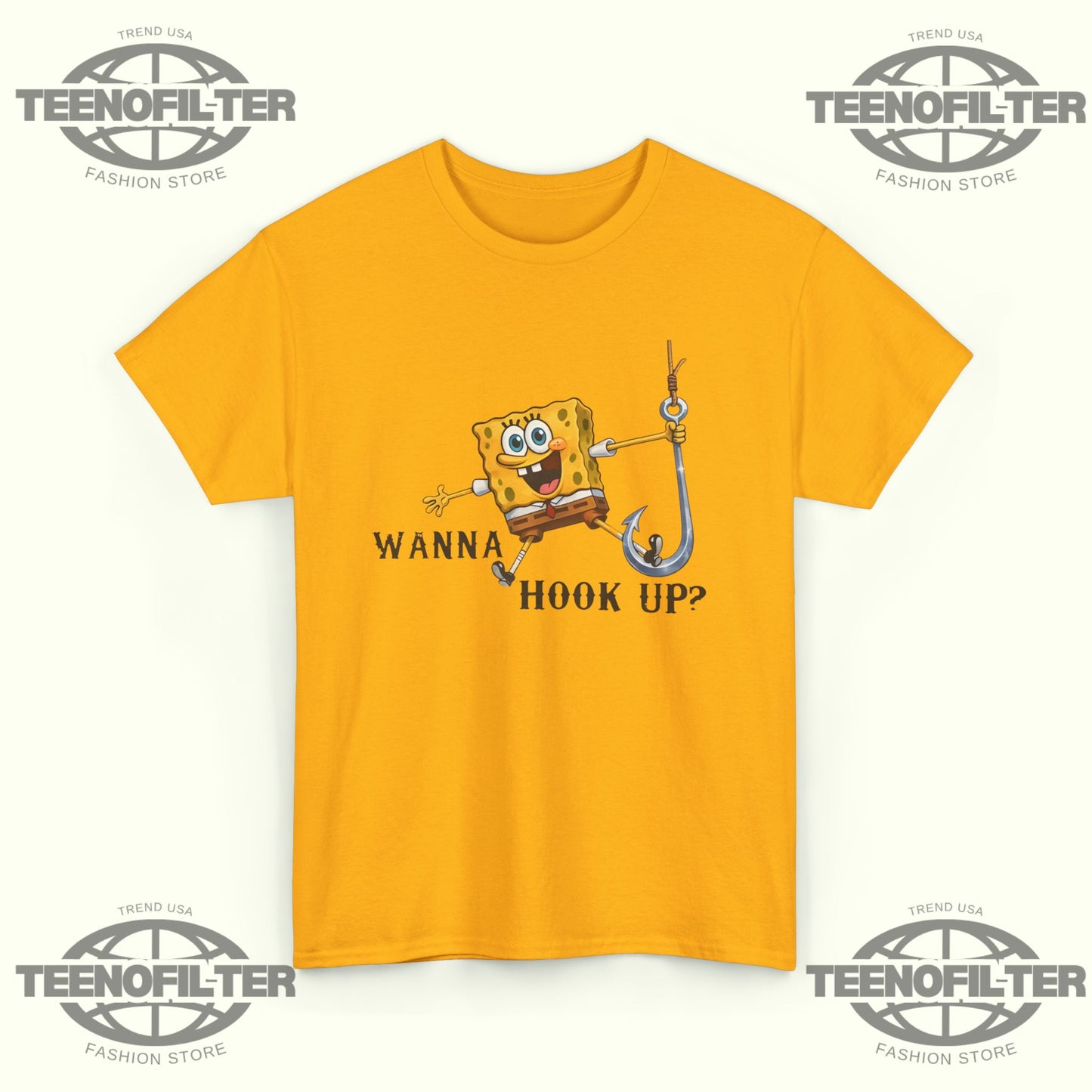 SpongeBob Wanna Hook Up T-Shirt - Tee No Filter
