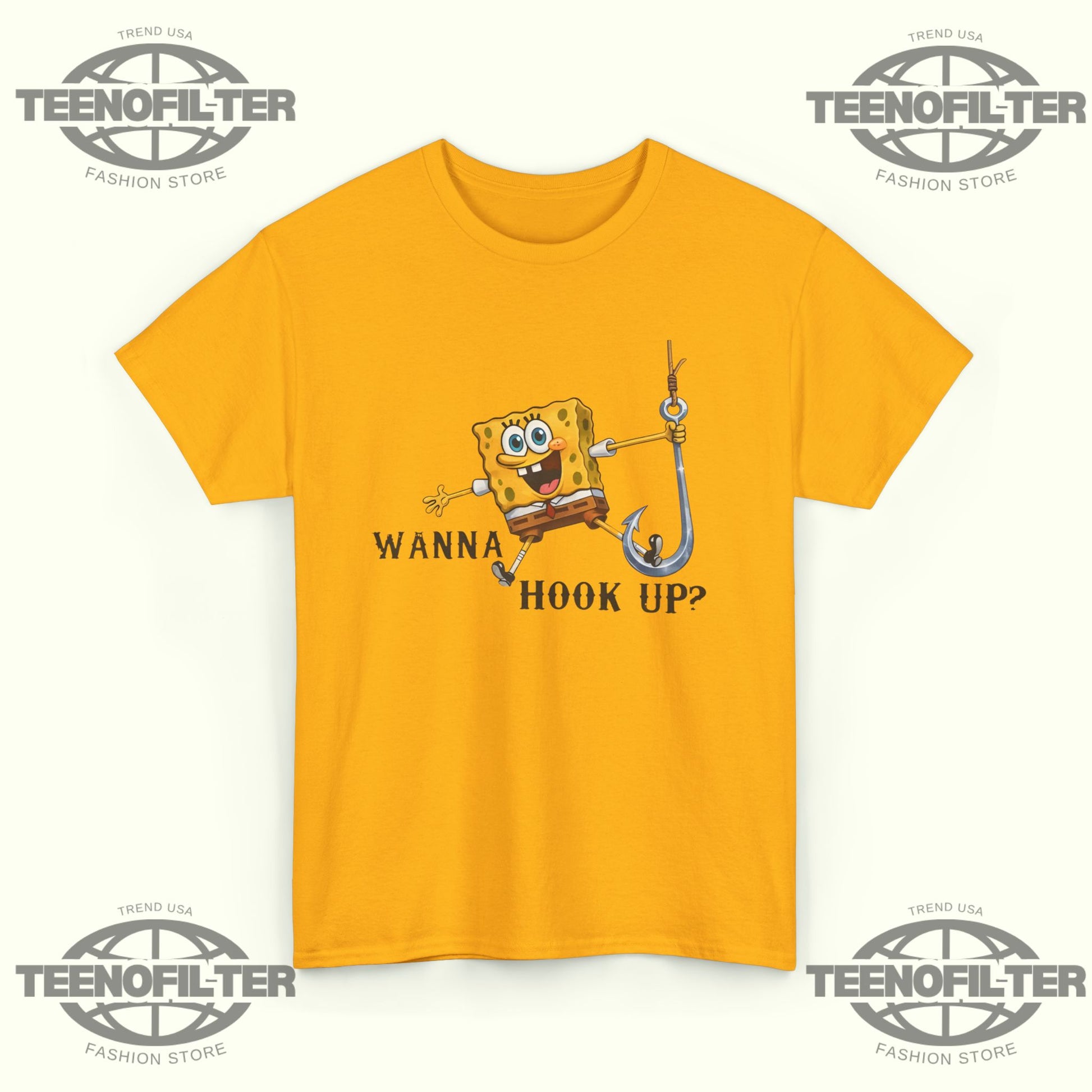 SpongeBob Wanna Hook Up T-Shirt - Tee No Filter