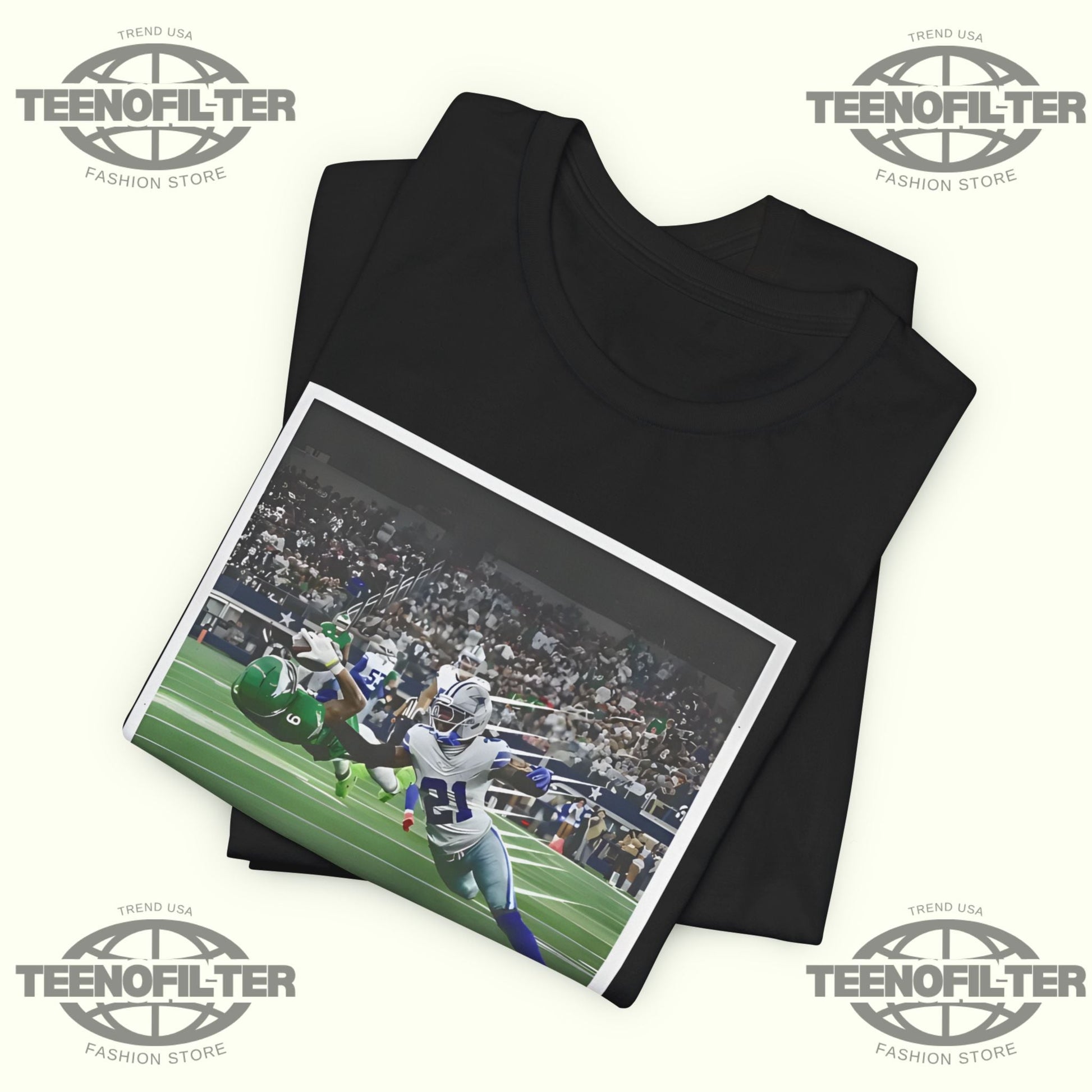 DeVonta Smith Touchdown Fly Eagles Fly T-Shirt Printify