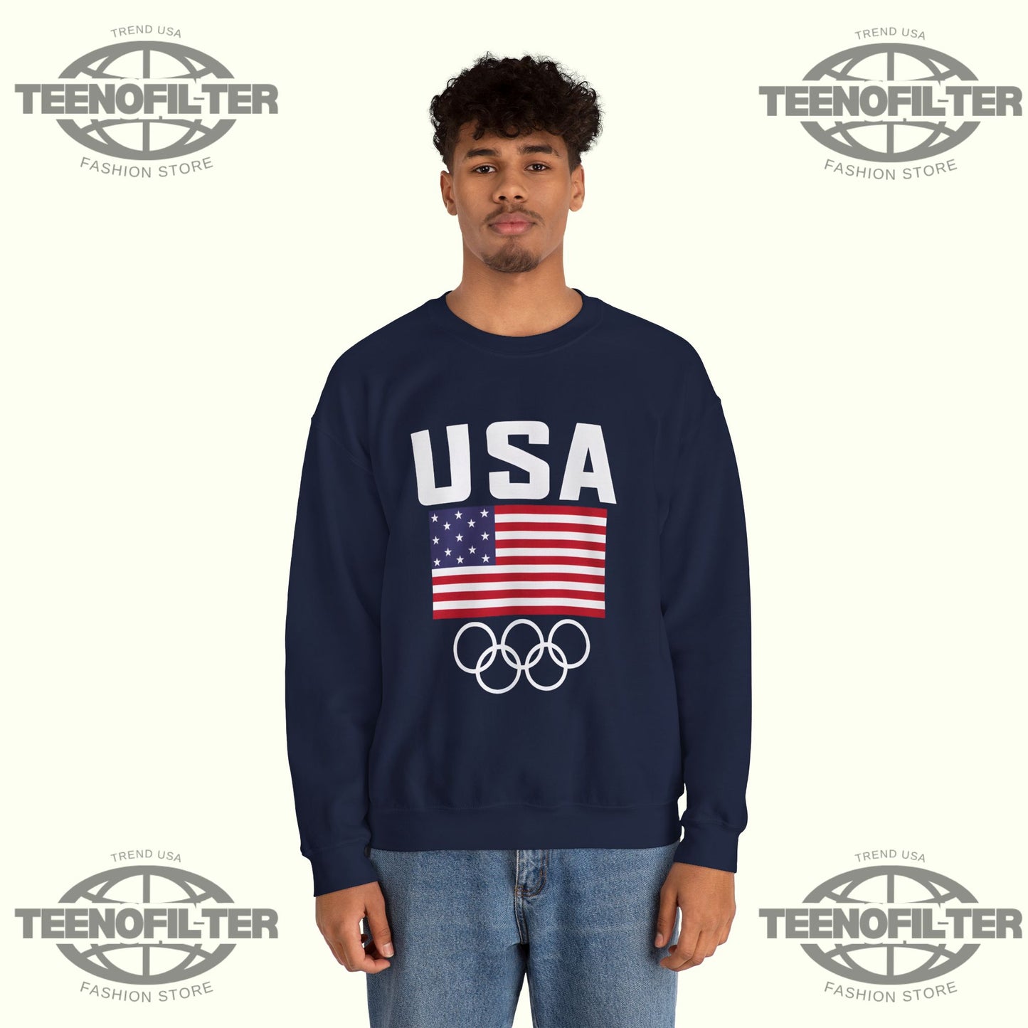 USA Olympic White House Visit Sweatshirt – Team USA Champions Edition Patriotic Crewneck - Tee No Filter