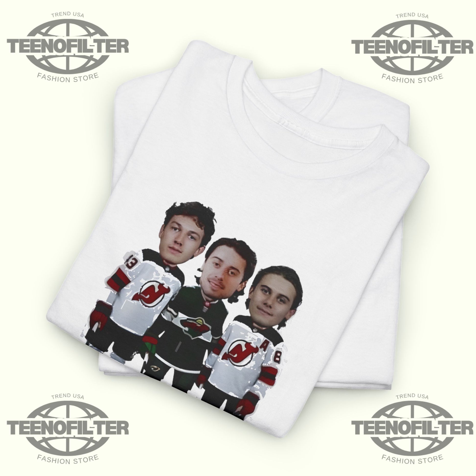 Jack Hughes Luke Hughes Quinn Hughes The Hughes Bowl caricature T-Shirt - Tee No Filter
