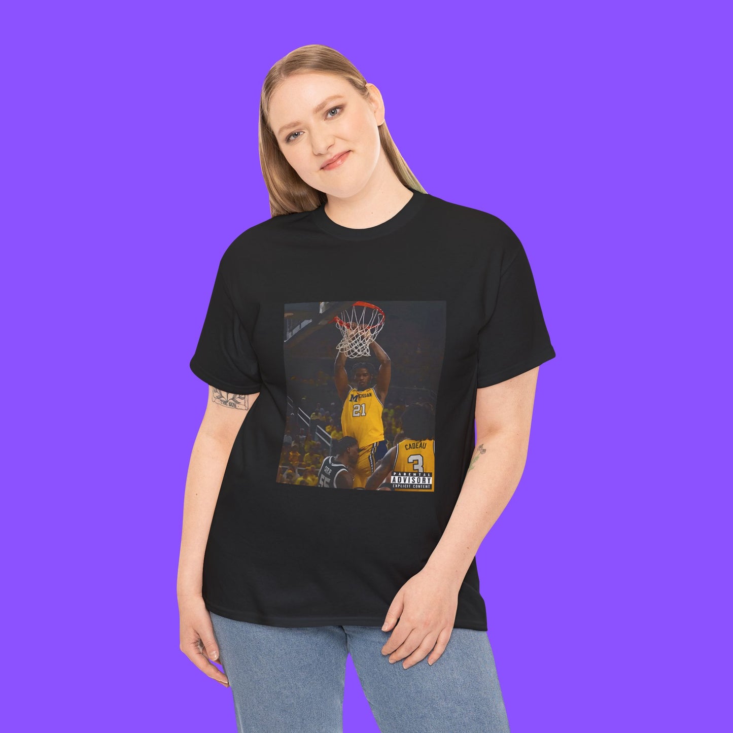 Morez Johnson Jr. Dunk On Carr T-Shirt – Viral Poster Dunk Basketball Graphic Tee Featuring the Iconic In-Game Slam - Tee No Filter