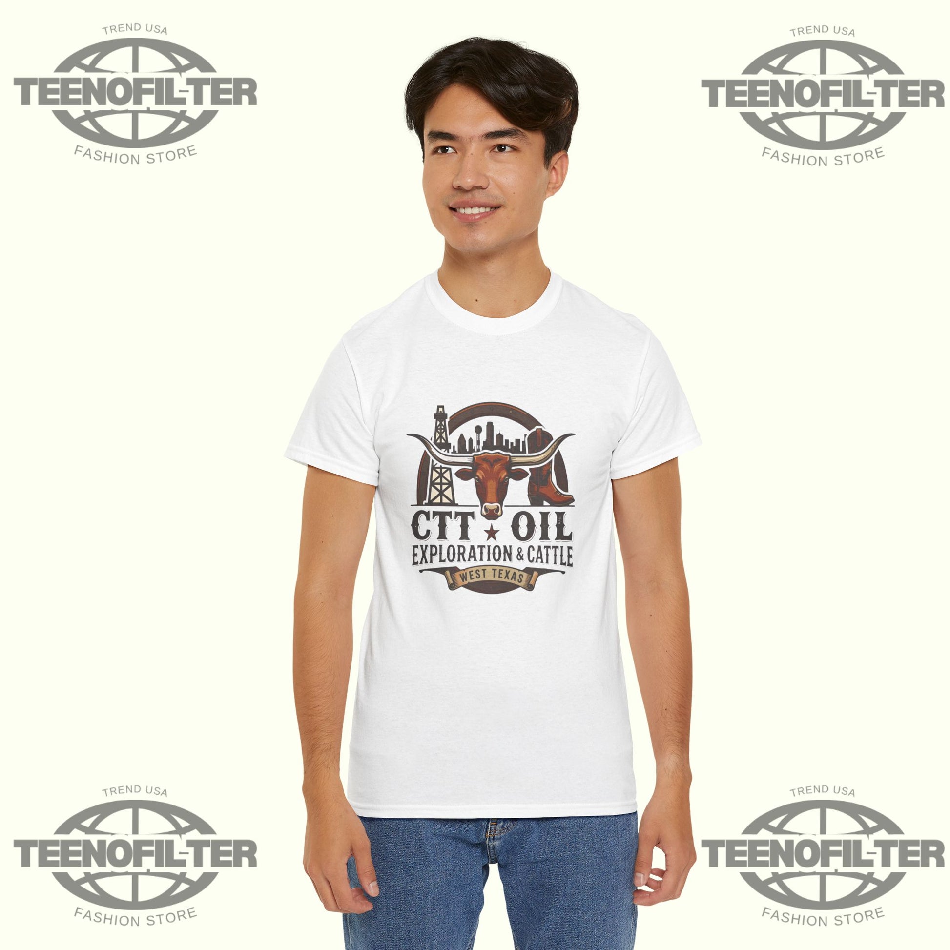 CTT Oil Exploration and Cattle T-Shirt - Tee No Filter
