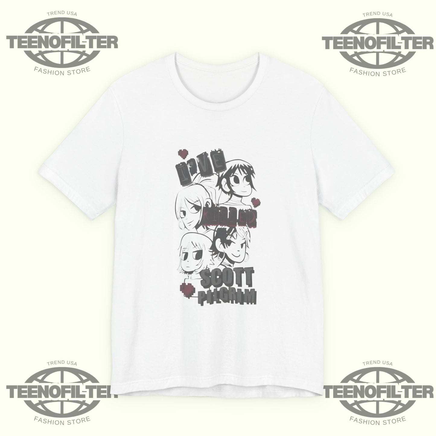 The Scott Pilgrim I’ve Kissed Scott Pilgrim T-Shirt Printify