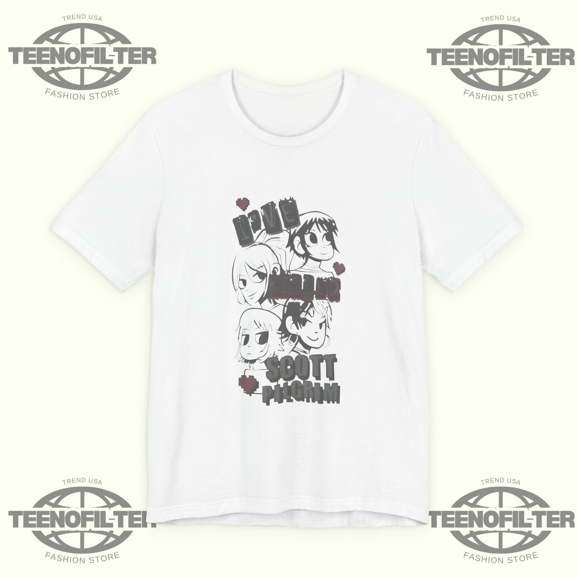 The Scott Pilgrim I’ve Kissed Scott Pilgrim T-Shirt Printify