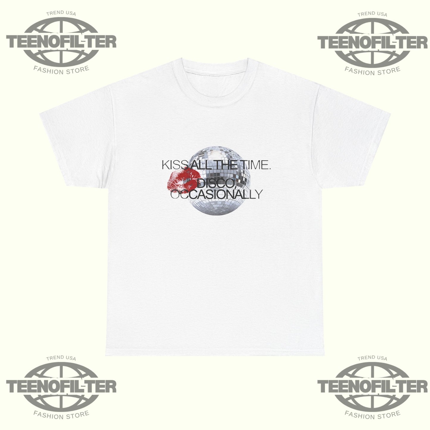 The Kiss All The Time Disco Occasionally T-shirt - Tee No Filter