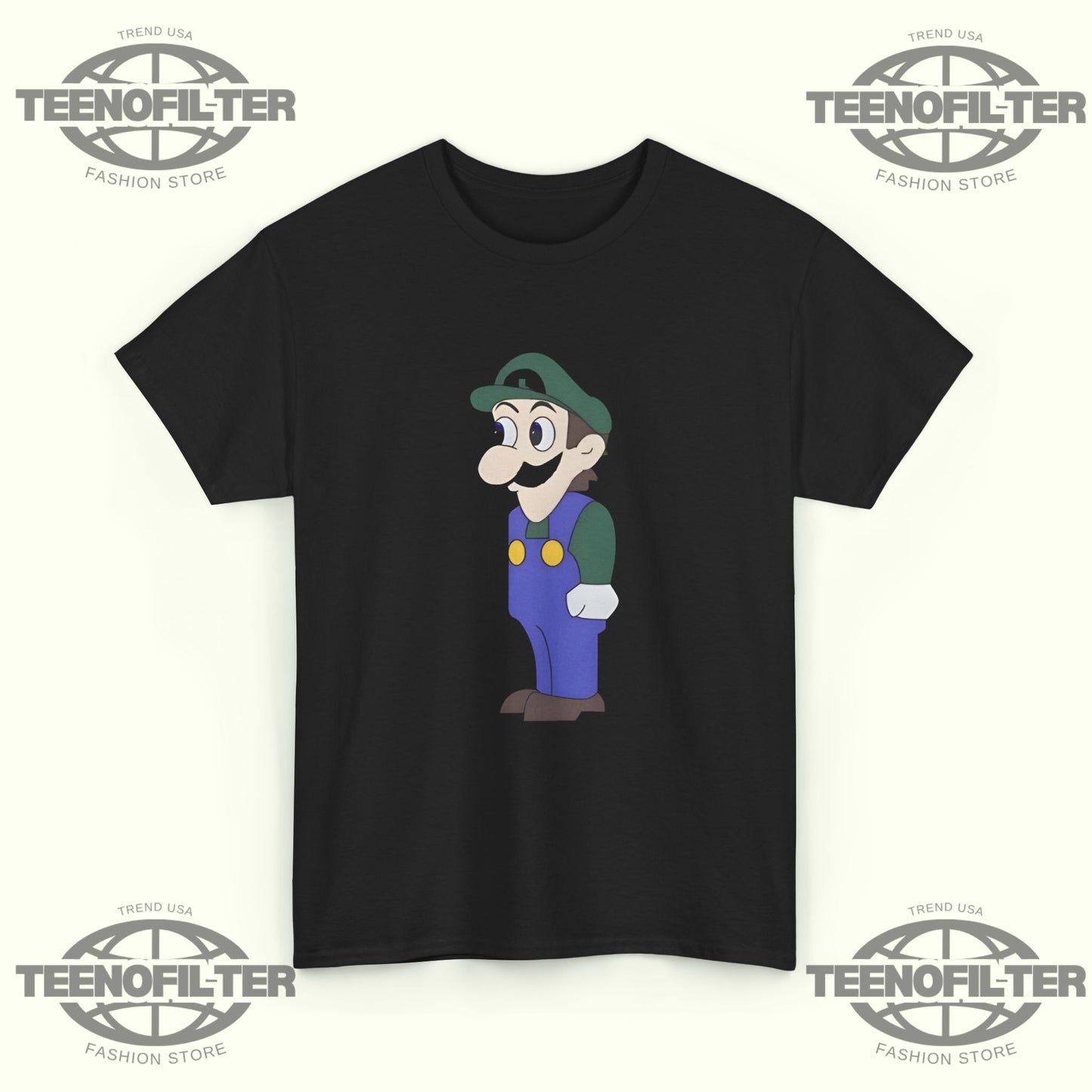 Look at Front of Shirt for Boobs Luigi T-Shirt – Funny Viral Meme Tee for Internet Humor Lovers - Tee No Filter