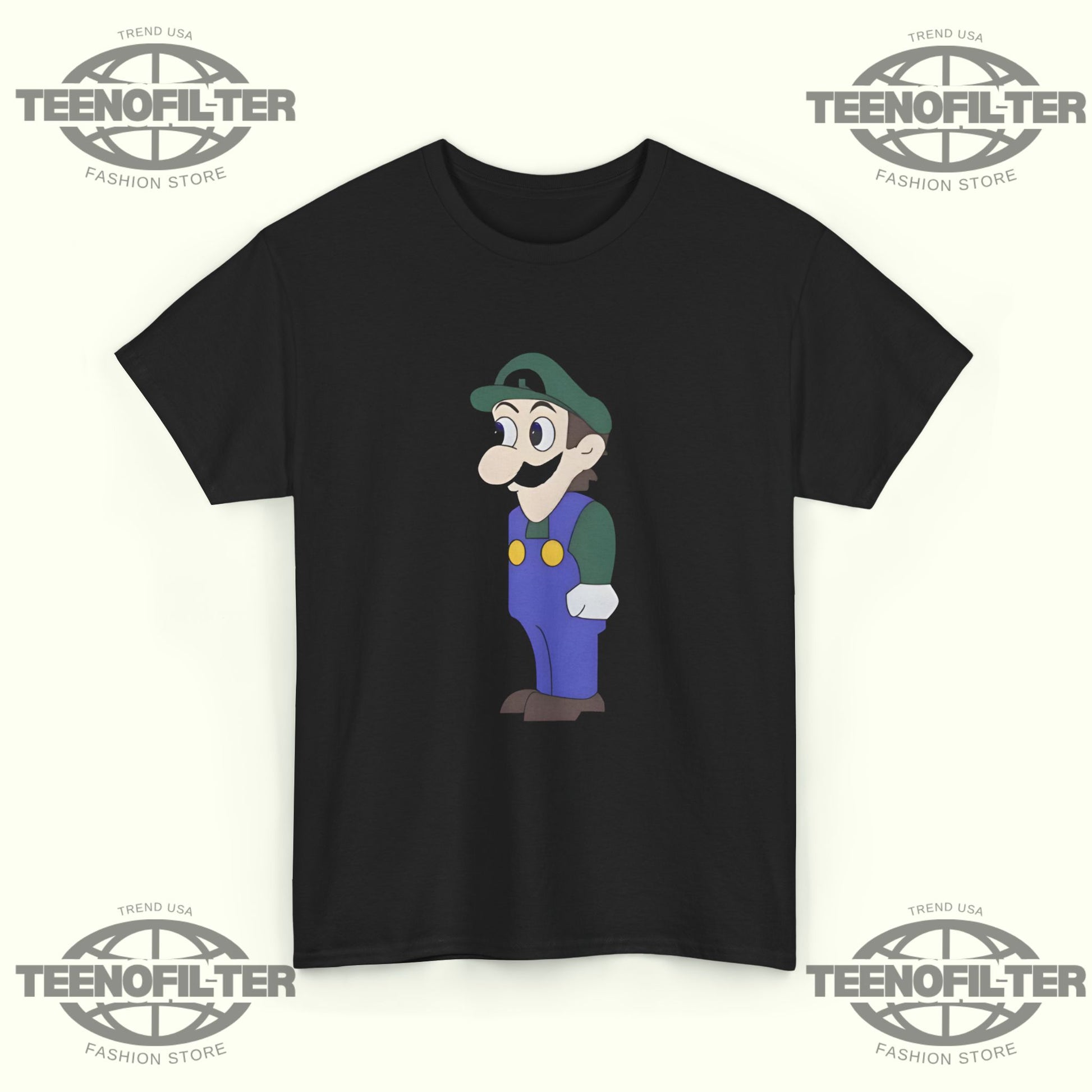 Look at Front of Shirt for Boobs Luigi T-Shirt – Funny Viral Meme Tee for Internet Humor Lovers - Tee No Filter