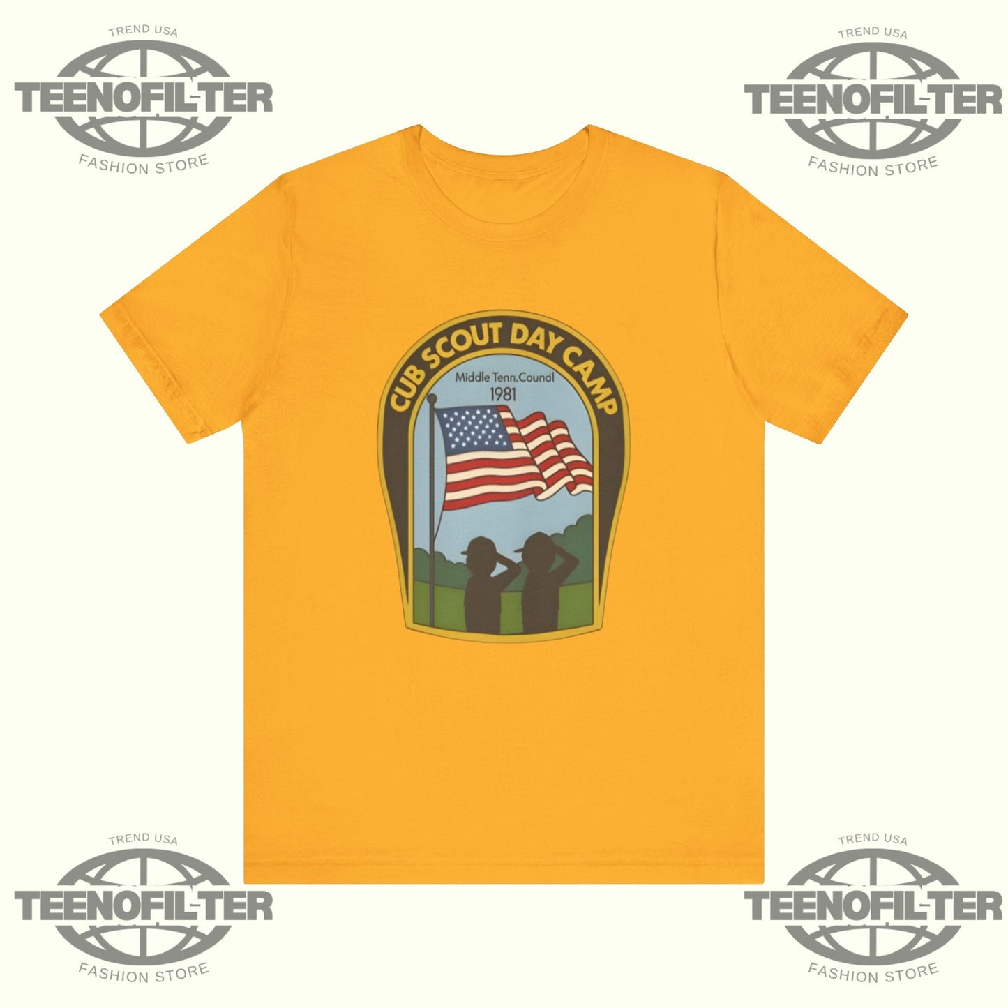 Cub Scout Day Camp Middle Tenn. Council 1981 T-Shirt Printify
