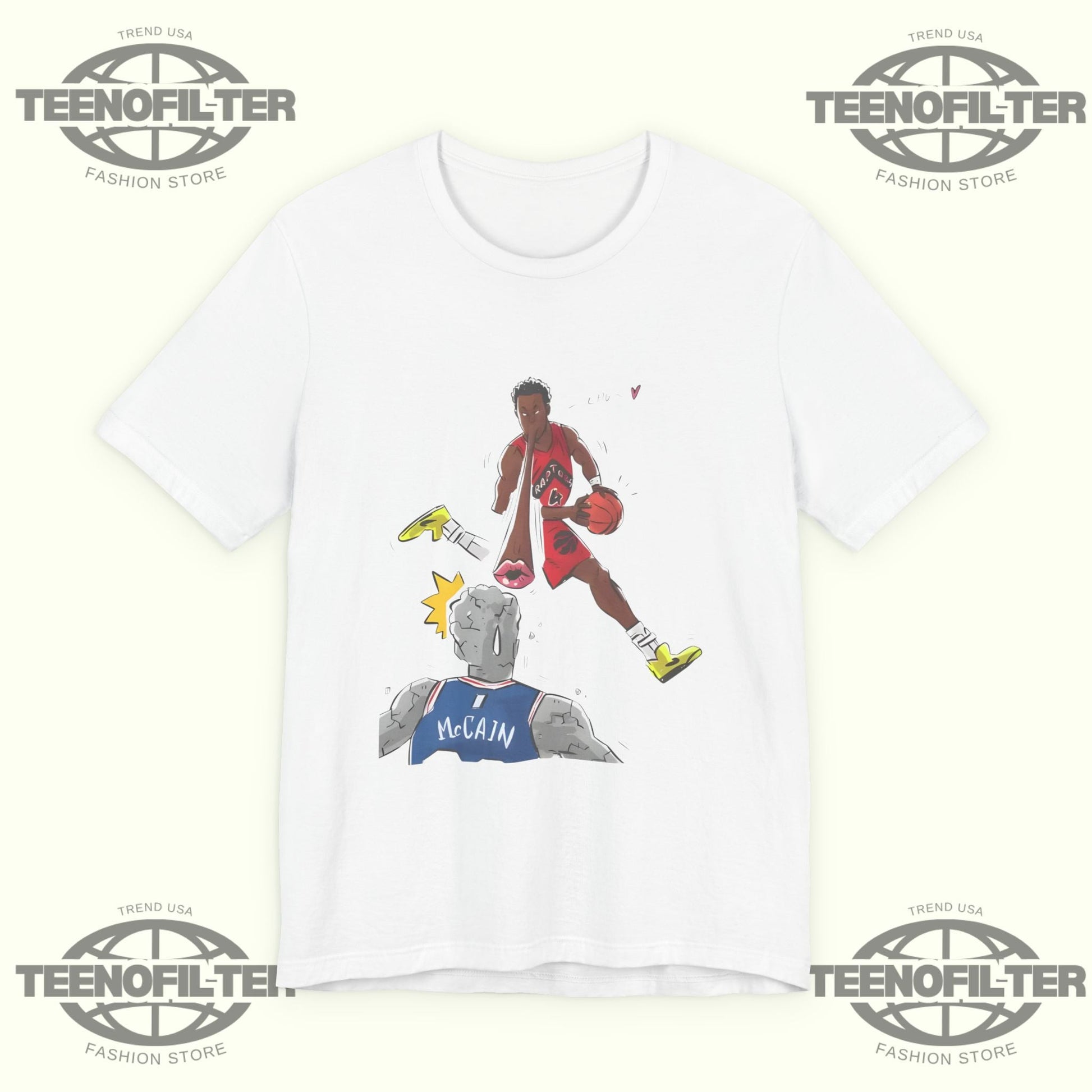 Scottie Barnes Blew A Kiss At Jared McCain T-Shirt Printify
